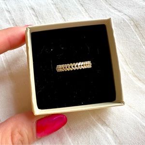 Stone and Strand Braided Diamond Baguette Band (size 7)